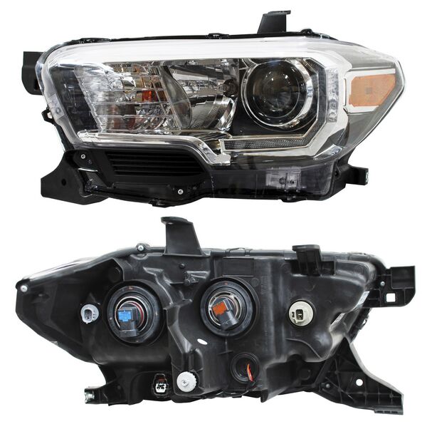 Faro Tacoma 2016-2023 Fondo Negro Leds TYC G15 Izquierda