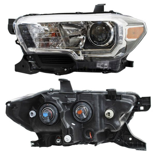 Faro Tacoma 2016-2023 Fondo Negro Leds TYC G15 Izquierda