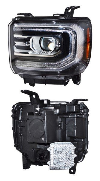Faro GMC Sierra 2016-2018 P/Xenon Fondo Negro TYC G15 Izquierda
