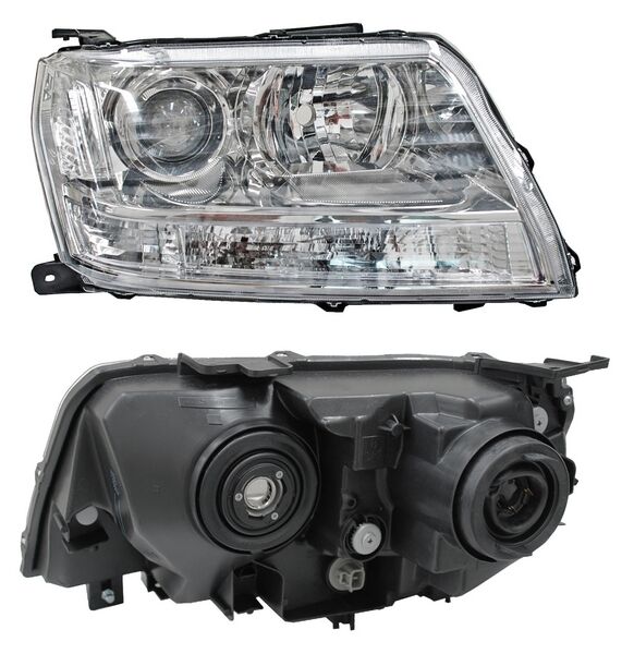 Faro Grand Vitara 2009-2017 Cuarto Bco Fondo Cromado TYC Derecha