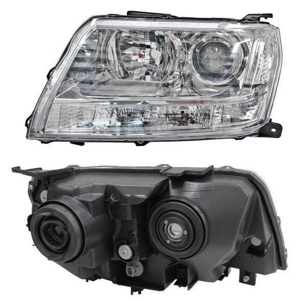 Faro Grand Vitara 2009-2017 Cuarto Bco Fondo Cromado TYC Izquierda