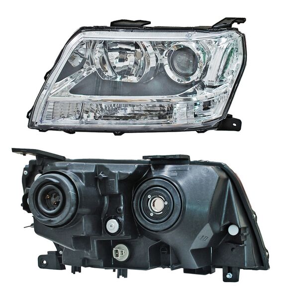 Faro Grand Vitara 2009-2017 Cuarto Bco Fondo Negro TYC Izquierda