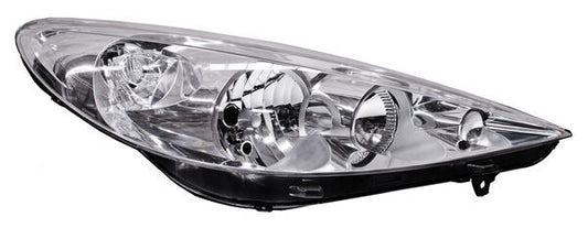 Faro Peugeot 207 2008-2013 Fondo Cromado TYC Derecha