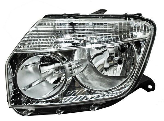 Faro Duster 2013-2016 Fondo Cromado TYC Izquierda 285