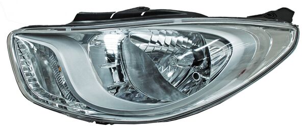 Faro I10 2012-2014 Fondo Cromado TYC Izquierda 285