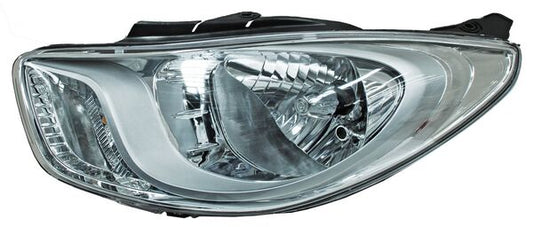 Faro I10 2012-2014 Fondo Cromado TYC Izquierda 285