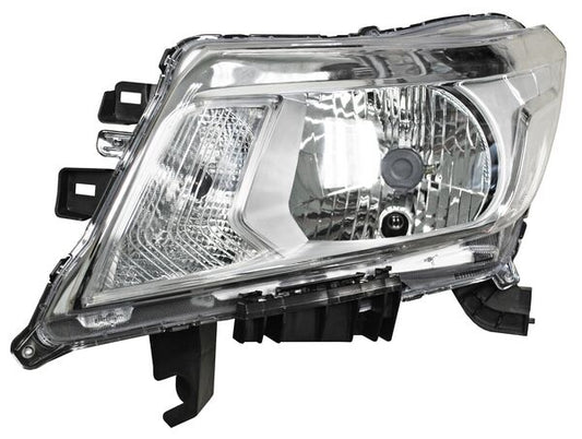 Faro Nissan Pickup Np300/ Frontier 2016-2020 Fondo Cromado 2 TYC. Izquierda 285