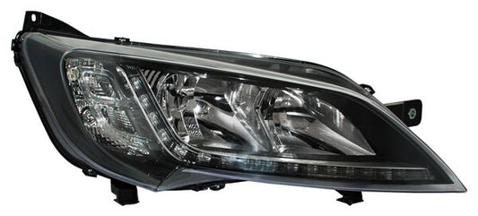 Faro Fiat Ducato/ Manager 2015-2018 C/Luz De Dia Cargo Van Fondo Negro C/Motor TYC Derecha