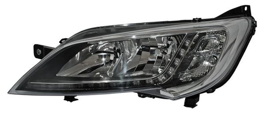 Faro Fiat Ducato/ Manager 2015-2018 C/Luz De Dia Cargo Van Fondo Cromado C/Motor TYCA Mtp Izquierda