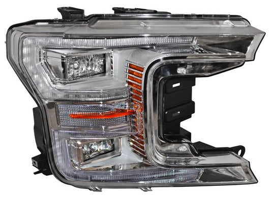 Faro Ford Pickup 2018-2020 Fondo Cromado Leds TYC Derecha