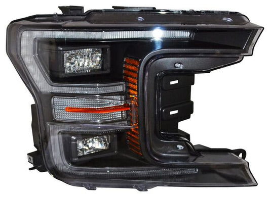 Faro Ford Pickup 2018-2020 Fondo Negro Leds TYC Derecha