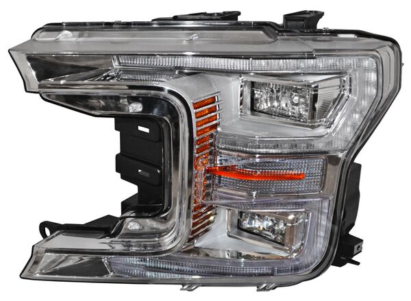 Faro Ford Pickup 2018-2020 Fondo Cromado Leds TYC Izquierda