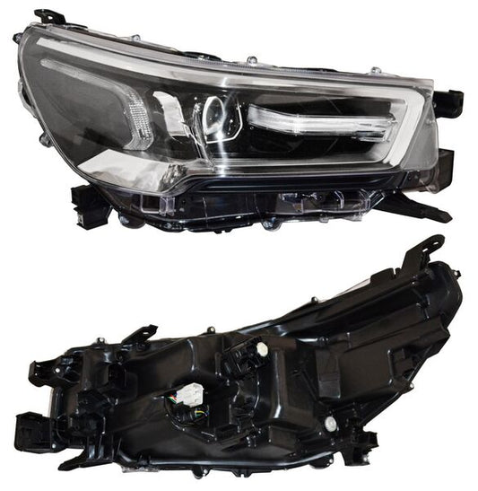 Faro Hilux 2021-2022 Leds F/Crom C/Lupa C/Motor 4Wd Diesel TYC Derecha