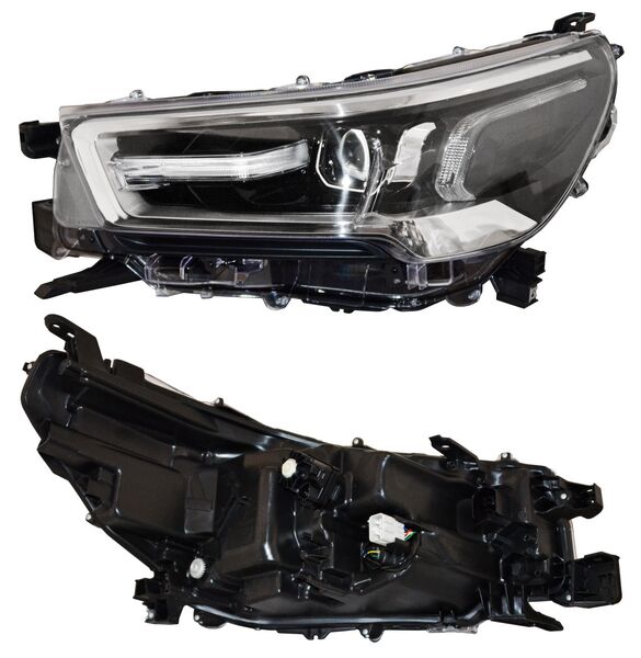 Faro Hilux 2021-2022 Leds F/Crom C/Lupa C/Motor 4Wd Diesel TYC Izquierda