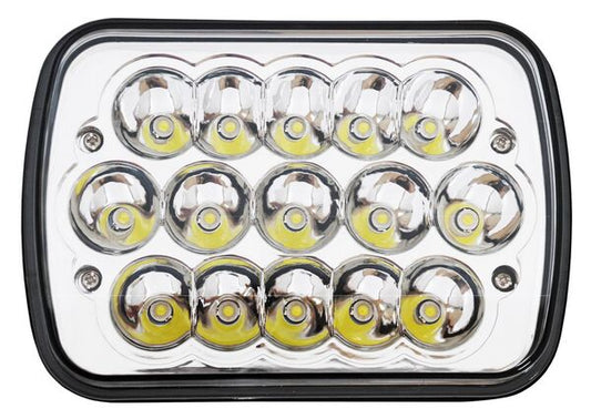 Faro Universal 6052 Cuadrado Grande Alta/ Baja Leds 1 Pieza Ecocn