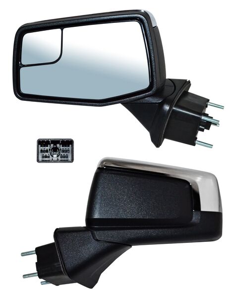 Espejo Chevrolet Pickup GMC Sierra 2019-2021 Electrico Crom C/Desemp C/Punto Ciego 7 Pines Izquierdo