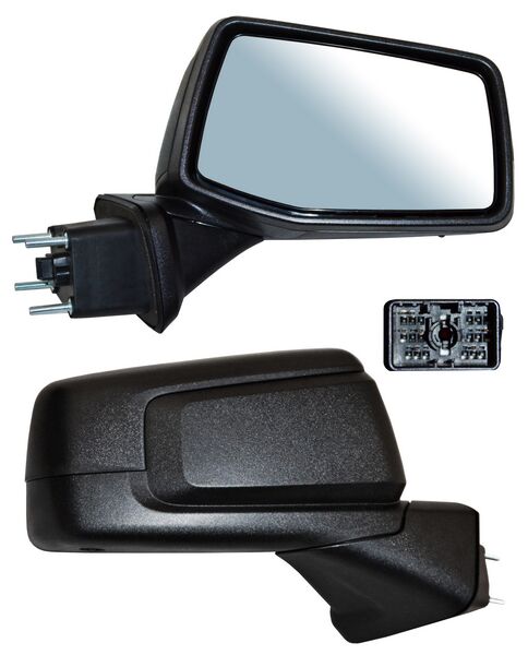 Espejo Chevrolet Pickup GMC Sierra 2019-2021 Manual Poroso C/Sens Temp 2 Pines derecho