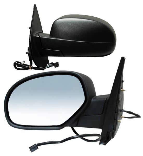 Espejo Chevrolet Pickup/ Tahoe/ Yukon 2007-2014/ Suburban 2006-2010 Electrico Poroso Negro C/Desemp 5 Pines Izquierdo