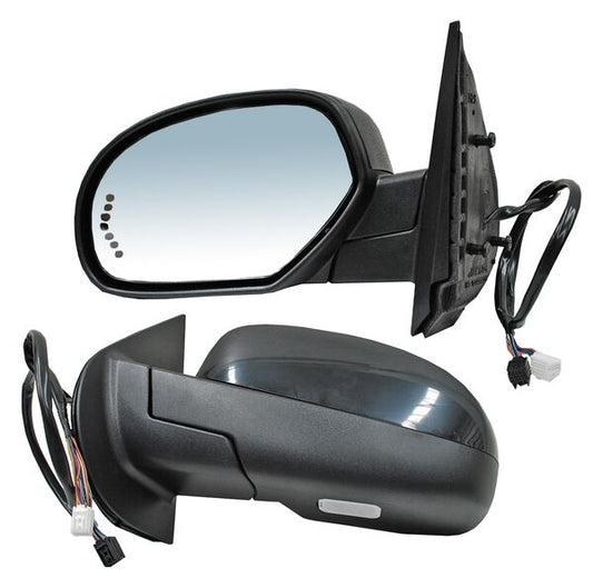 Espejo Chevrolet Pickup 2007-2013 / Suburban 2006-2010 Electrico C/Desemp C/Direcc C/Luz Inf P/PInterior Ltz/ Base/ Ls/ Lt/ Z71/ Denali/ Sle/ Slt 15 Pines Izquierdo