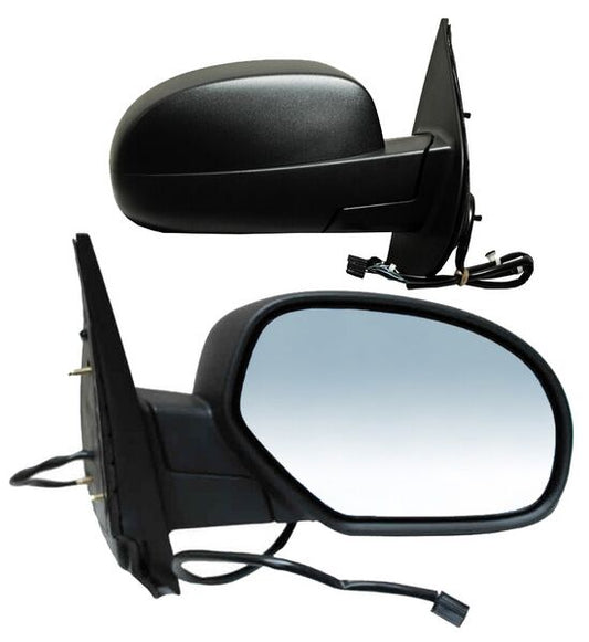 Espejo Chevrolet Pickup 2007-2013 / Suburban 2006-2010 Electrico Poroso Negro C/Desemp 5 Pines Derecho