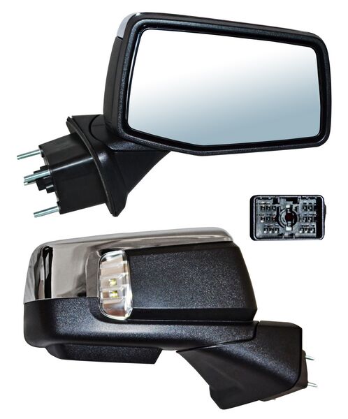 Espejo Chevrolet Pickup 1500 Silverado 2019-2021 Electrico Crom C/Desemp C/Sens Temp C/Direcc C/Luz Inf C/Mem Autoabatible 15 Pines derecho