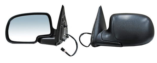 Espejo Chevrolet Pickup 1999-2006 Electrico C/Desemp C/Luz Inf Poroso Negro 6 Pines Izquierdo