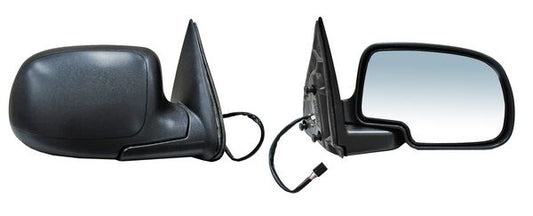 Espejo Chevrolet Pickup 1999-2006 Electrico C/Desemp C/Luz Inf Poroso Negro 6 Pines Derecho