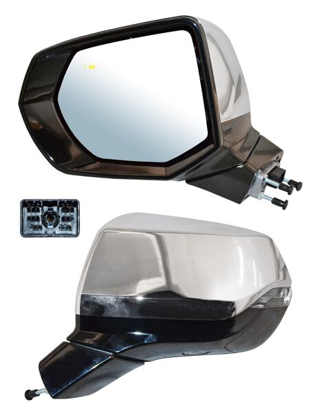 Espejo Tahoe / Yukon 2021-2022 Electrico Crom C/Sensor Punto Ciego C/Direcc C/Mem C/Luz Inf Autoabatible C/Desemp 14 Pines Izquierdo