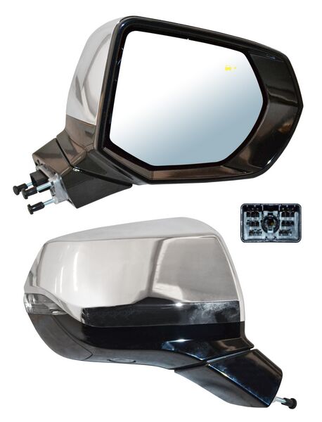 Espejo Tahoe / Yukon 2021-2022 Electrico Crom C/Sensor Punto Ciego C/Direcc C/Mem C/Luz Inf Autoabatible C/Desemp 14 Pines derecho