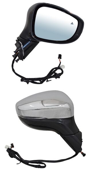 Espejo Pacifica 2017-2022 Electrico Crom Base Negra C/Desemp C/Direcc C/Sens Punto Ciego 9 Pines derecho