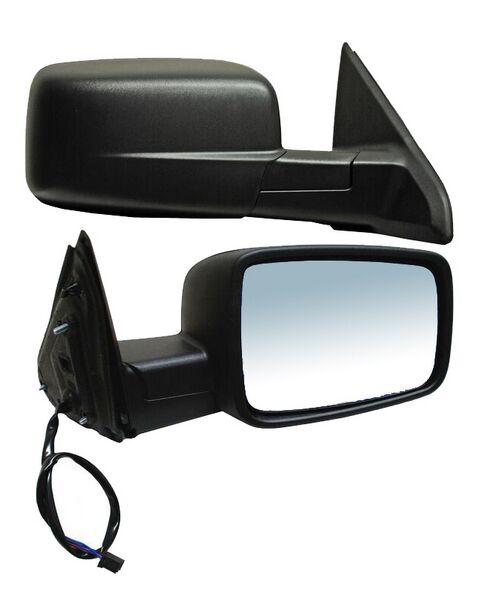 Espejo Dodge Pickup / Ram 2009-2018 Electrico C/Desemp Negro 5 Pines Derecho