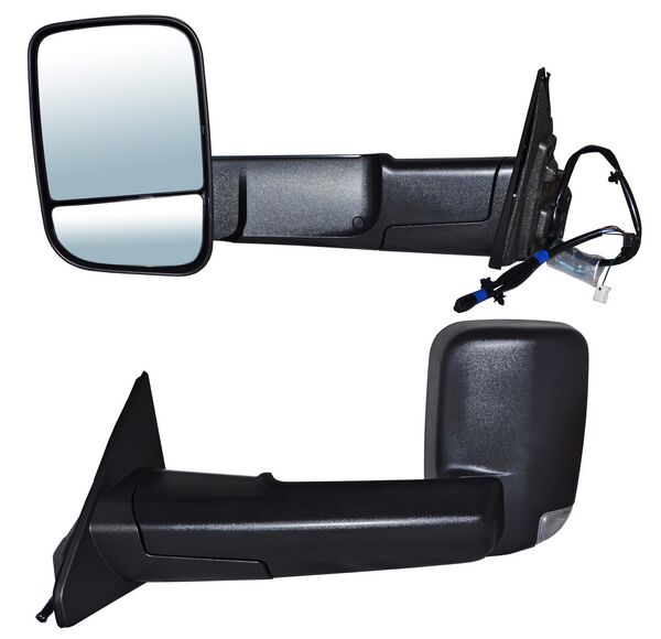 Espejo Dodge Pickup 2019-2022 Ram Linea Nueva Electrico Poroso C/Direcc C/Luz Inf Telescopico 10 Pines Izquierdo