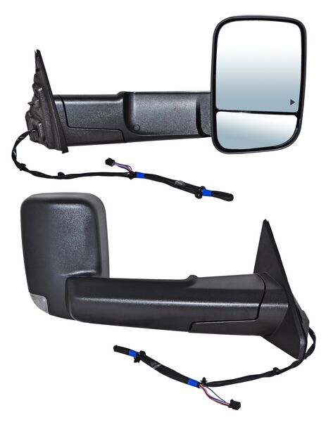 Espejo Dodge Pickup 2019-2022 Ram Linea Nueva Electrico Poroso C/Direcc C/Luz Inf C/Sens Punto Ciego Telescopico 9 Pines derecho