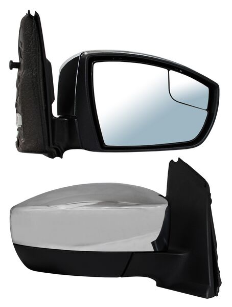 Espejo Escape 2013-2016 Electrico Cromado C/Punto Ciego C/Desemp Mtp 5 Pines derecho