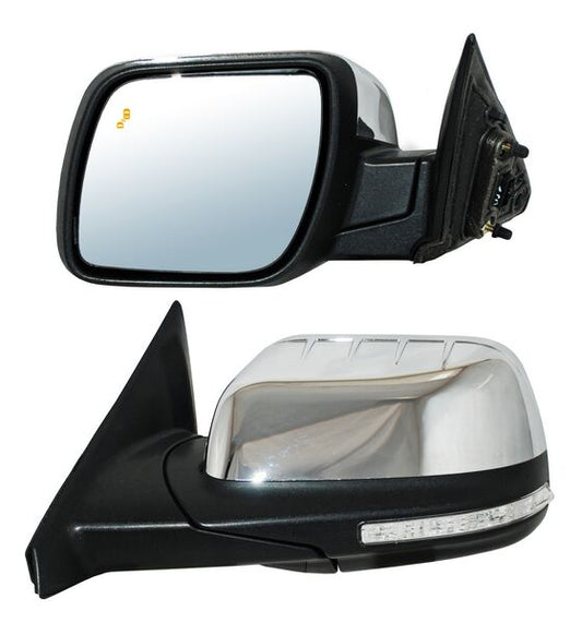 Espejo Explorer 2016-2018 Electrico Crom C/Luz Inf C/Direcc C/Luz Inf C/Mem Autoabatible C/Desemp C/Sens Punto Ciego 11 Pines Izquierdo