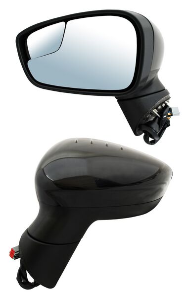 Espejo Ford Fiesta 2011-2016 Electrico C/Desemp C/Punto Ciego P/PInterior 5 Pines Izquierdo