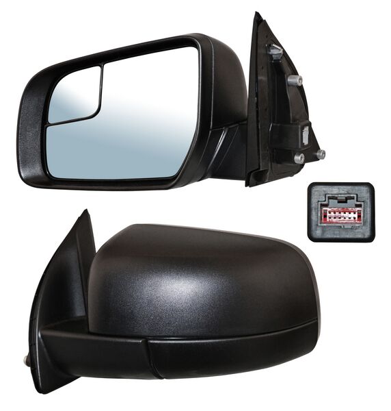 Espejo Ranger 2017-2021 Electrico Poroso C/Punto Ciego 3 Pines Izquierdo