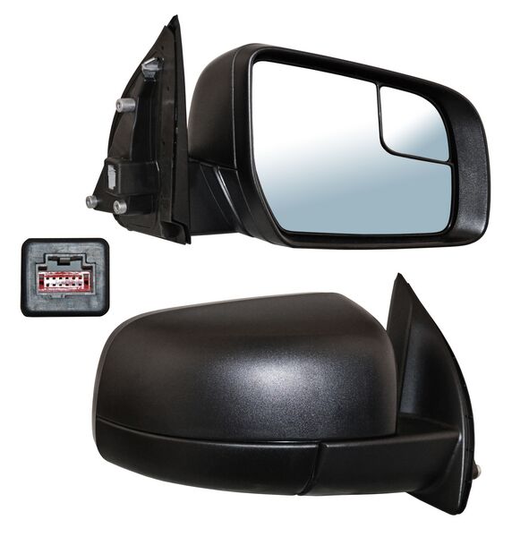 Espejo Ranger 2017-2021 Electrico Poroso C/Punto Ciego 3 Pines derecho