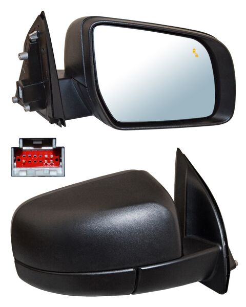 Espejo Ranger 2017-2021 Electrico Poroso C/Sensor Y Punto Ciego derecho