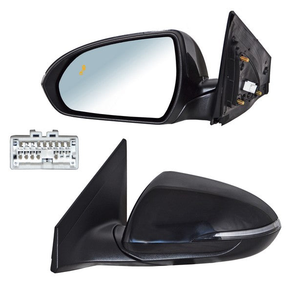 Espejo Hyundai Elantra 2019-2020 Electrico P/P Interior C/Desemp C/Sens Pickuptno Ciego C/Direcc C/Mem 12 Pines Izquierdo