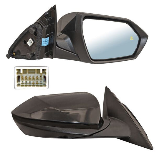 Espejo Hyundai Elantra 2021-2023 Electrico P/PInterior C/Desemp C/Sensor Punto Ciego 7 Pines derecho