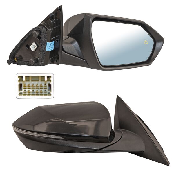 Espejo Hyundai Elantra 2021-2023 Electrico P/PInterior C/Direcc C/Desemp C/Sensor Punto Ciego 8 Pines derecho
