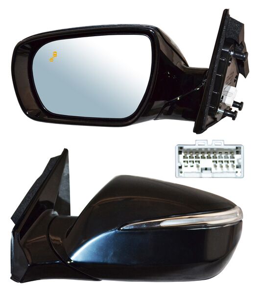Espejo Santa Fe 2017-2018 Electrico P/PInterior C/Direcc C/Sens Punto Ciego C/Desemp 8 Pines Izquierdo