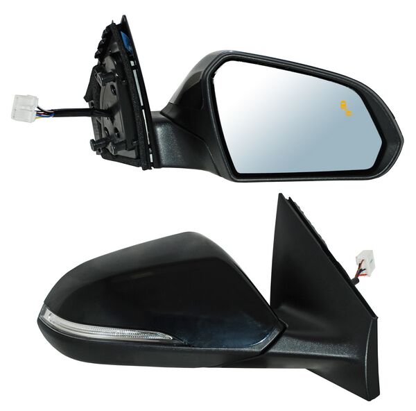 Espejo Sonata 2015-2017 Electrico P/PInterior Base Poroso C/Direcc C/Sens Punto Ciego C/Desemp 8 Pines Mtp derecho