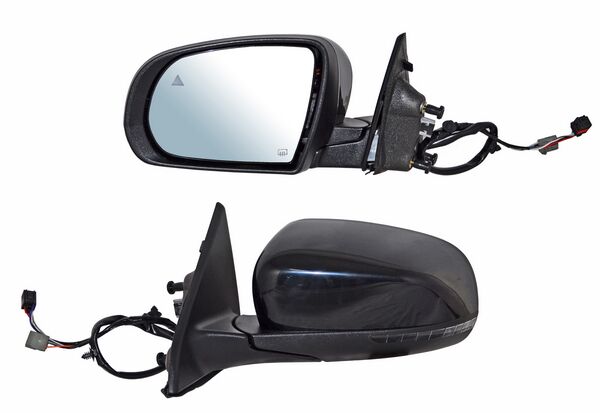 Espejo Compass 2018-2022 Electrico P/PInterior C/Desemp C/Direcc C/Sens Punto Ciego 9 Pines Izquierdo