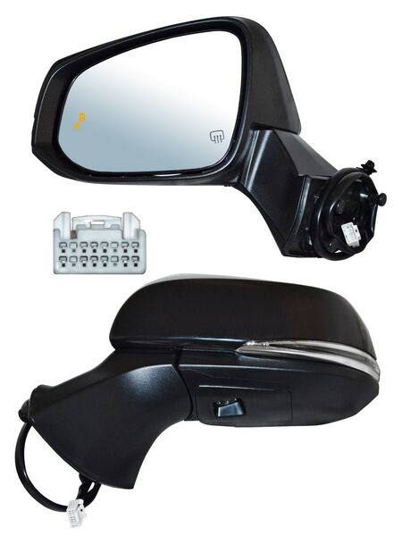 Espejo Highlander 2020-2021 Electrico P/PInterior C/Direcc C/Sens Punto Ciego C/Desemp C/Mem C/Luz Inf 12 Pines Izquierdo