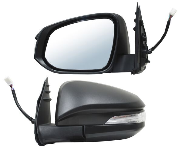 Espejo Hilux 2016-2022 Electrico Negro C/Direcc Abatible T20 7 Pines Izquierdo