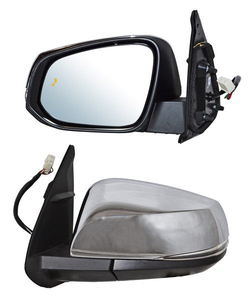 Espejo Tacoma 2016-2021 Electrico C/Desemp C/Direcc C/Sens Punto Ciego Crom 8 Pines Izquierdo