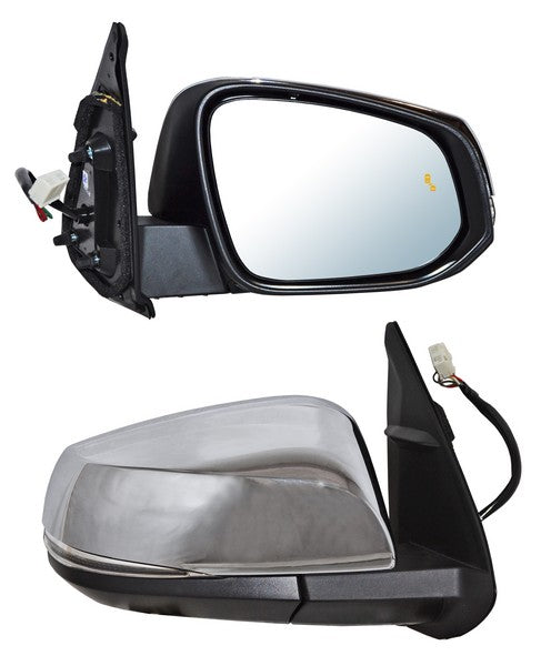 Espejo Tacoma 2016-2021 Electrico C/Desemp C/Direcc C/Sens Punto Ciego Crom 8 Pines derecho