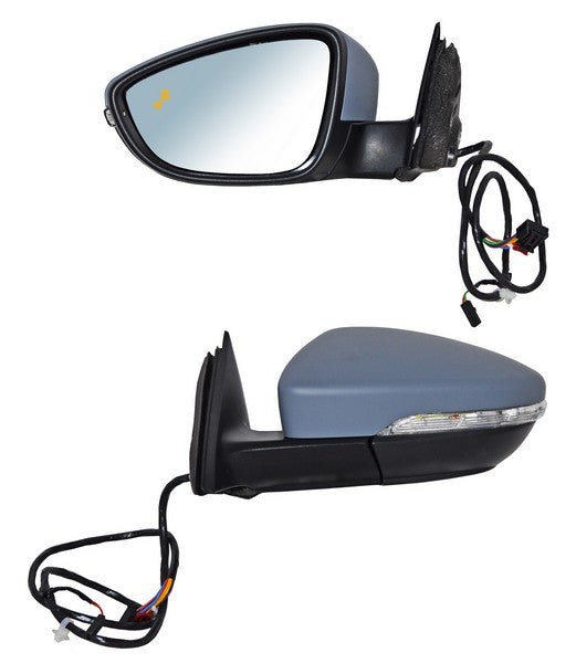 Espejo Passat 2016-2018 Electrico P/PInterior C/Direcc C/Desemp Autoabatible C/Mem C/Sens Punto Ciego 13 Pines Izquierdo